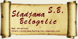Slađana Belogrlić vizit kartica
